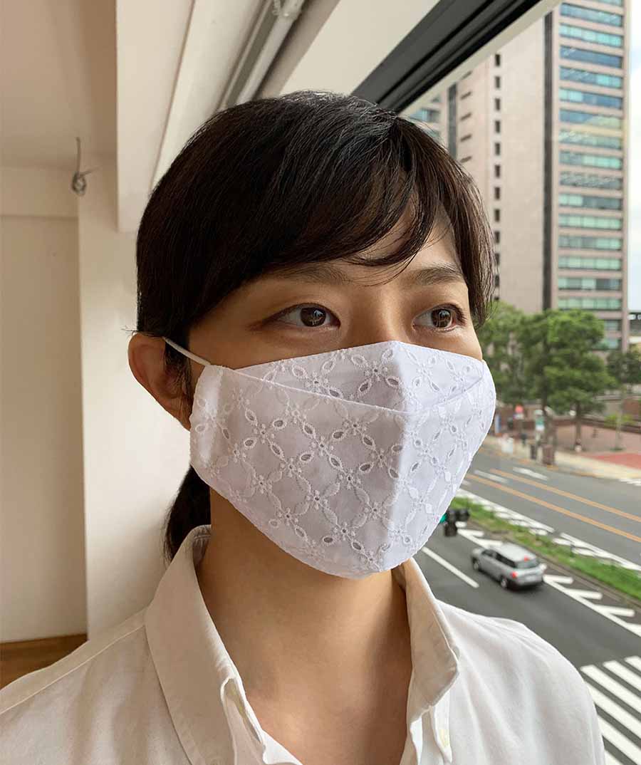 レースマスク 舟形デザイン(大臣マスク)の画像7枚目