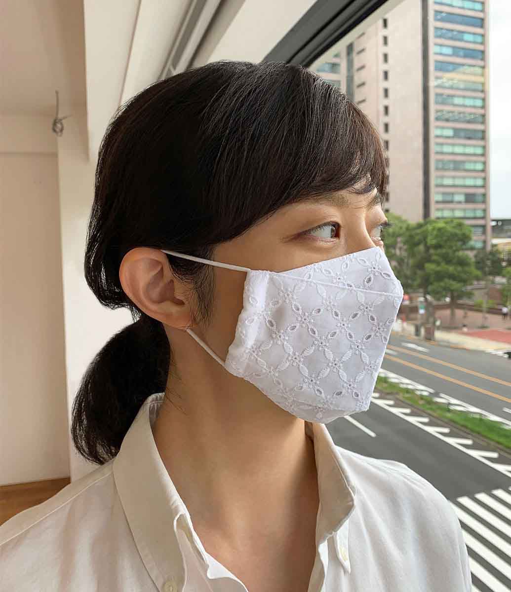 レースマスク 舟形デザイン(大臣マスク)の画像9枚目