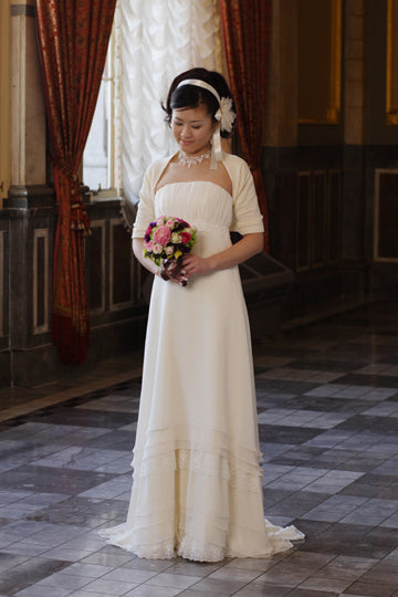 ストレッチタイプのショール風ボレロの画像4枚目