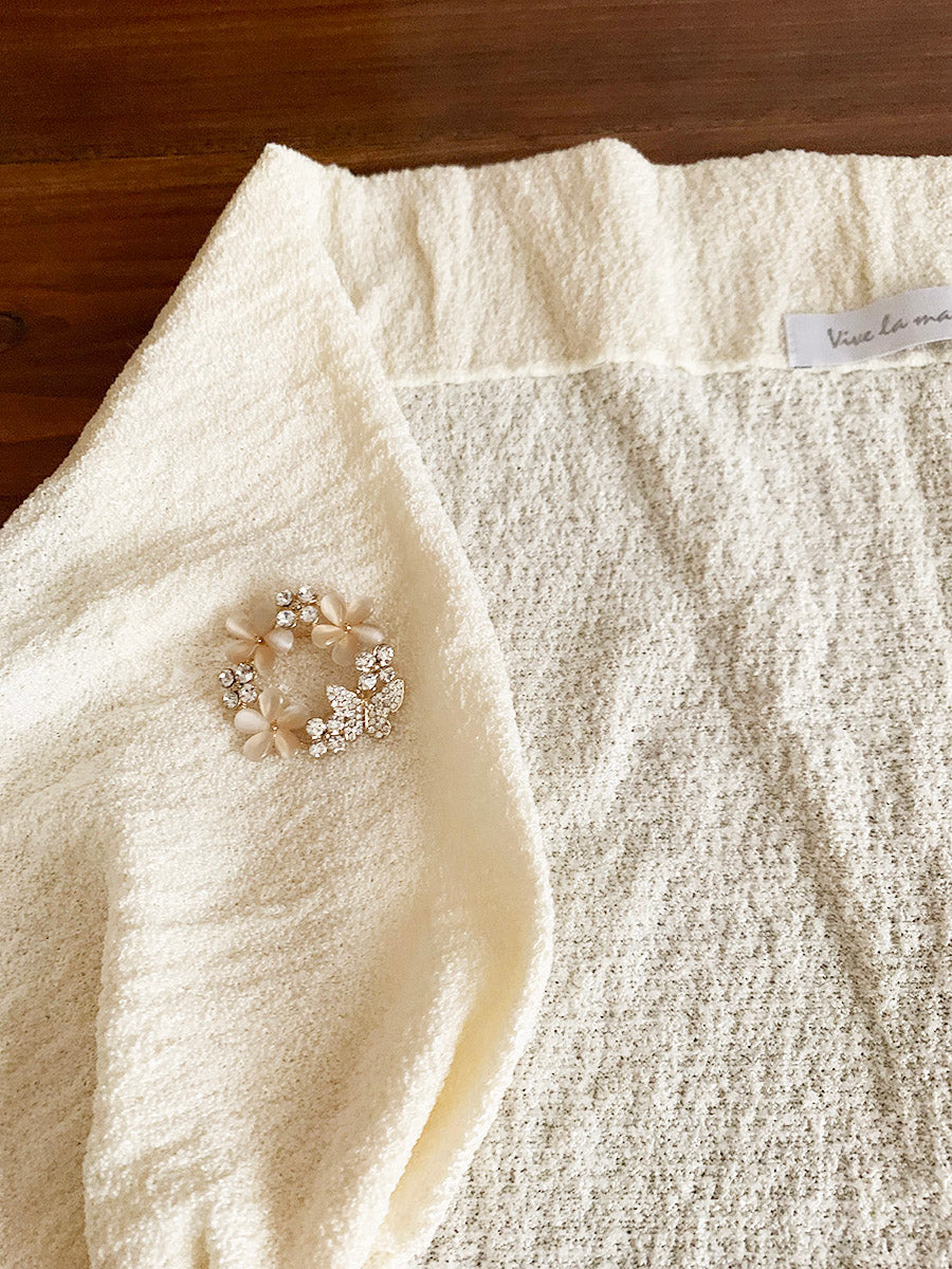 ストレッチタイプのショール風ボレロの画像8枚目