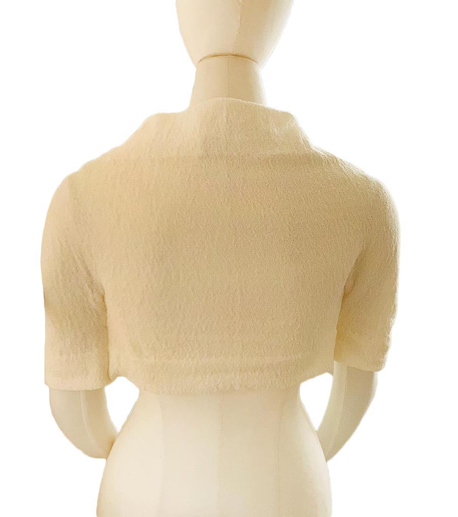 ストレッチタイプのショール風ボレロの画像10枚目