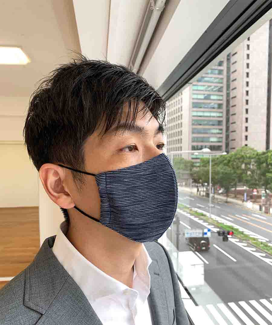 立体布マスク 高島ちぢみ 3枚セットの画像7枚目