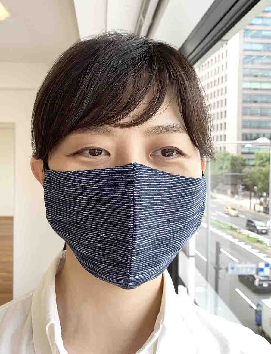 立体布マスク 高島ちぢみ 3枚セットの画像9枚目