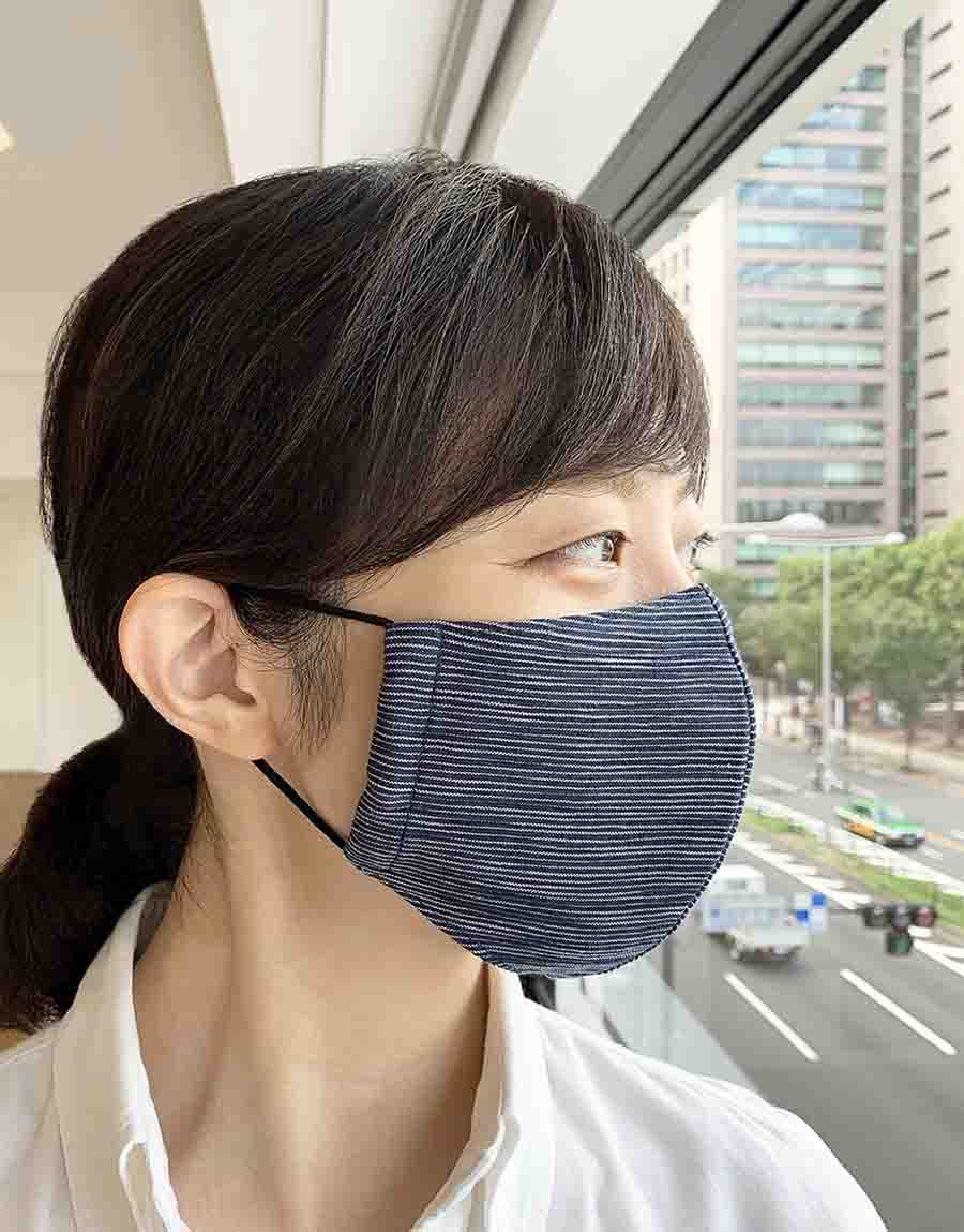 立体布マスク 高島ちぢみ 3枚セットの画像11枚目