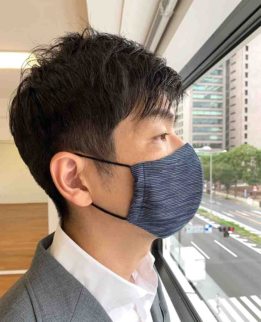 立体布マスク 高島ちぢみ 3枚セットの画像12枚目