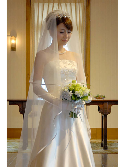 2段ロングベール(パイピング) 300cm 3色ありの画像2枚目