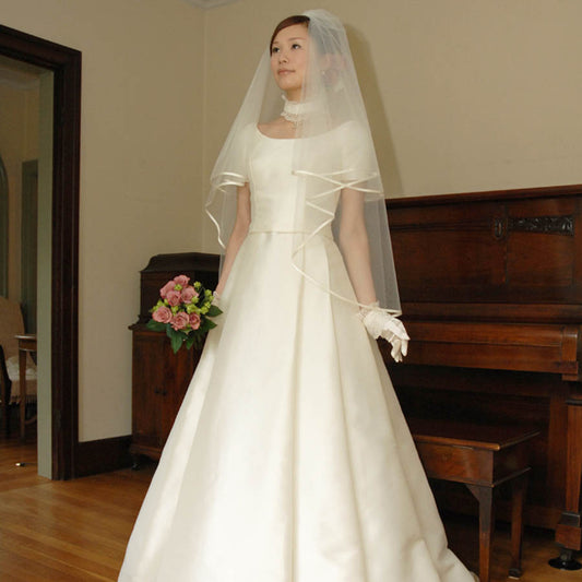 パイピングベール(ヒップレングス)の画像2枚目