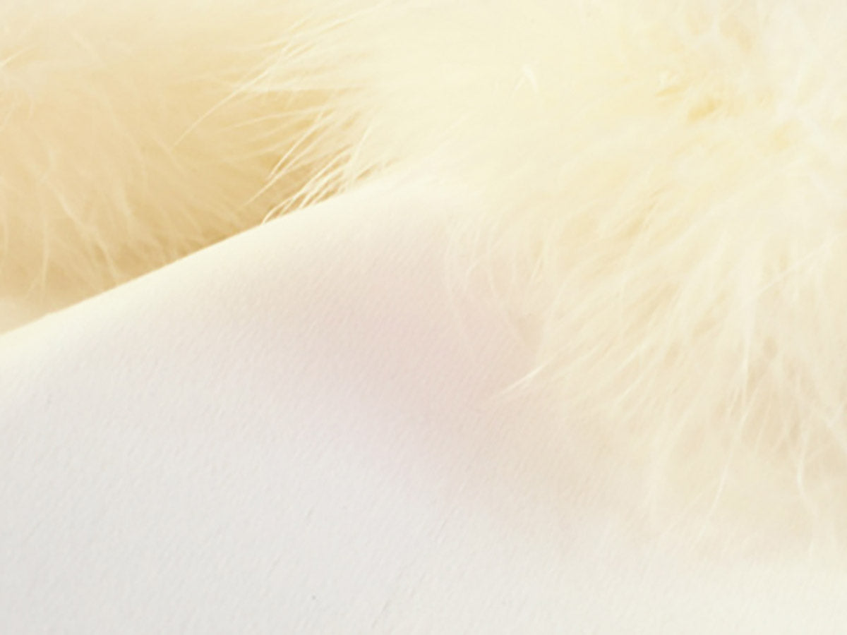 ベルベット&マラボーケープ アイボリーの画像4枚目