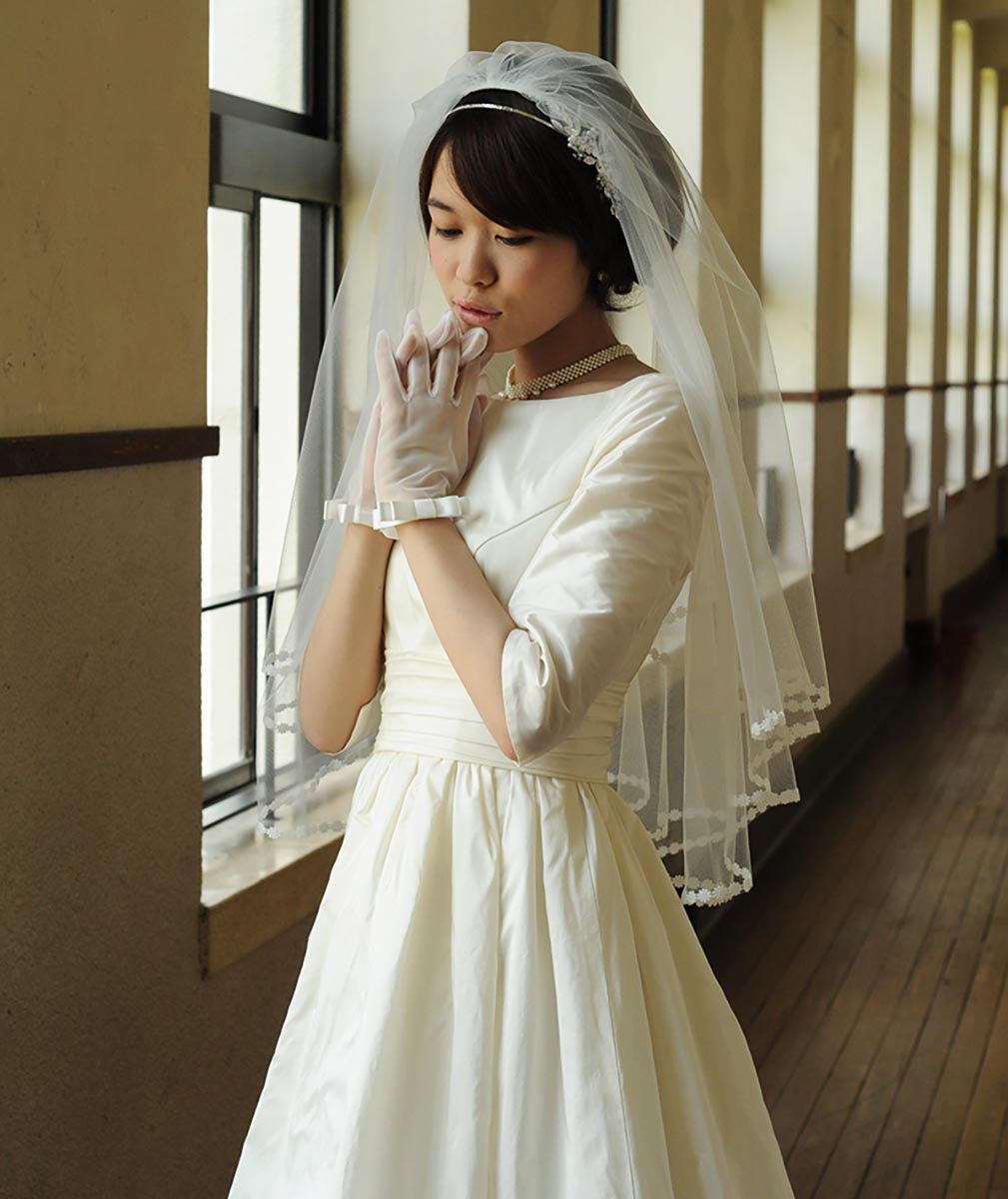 手元を彩るリボンウェディンググローブ 2色あり!の画像19枚目