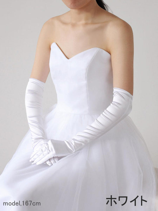 サテングローブ ロング 50cmの画像2枚目