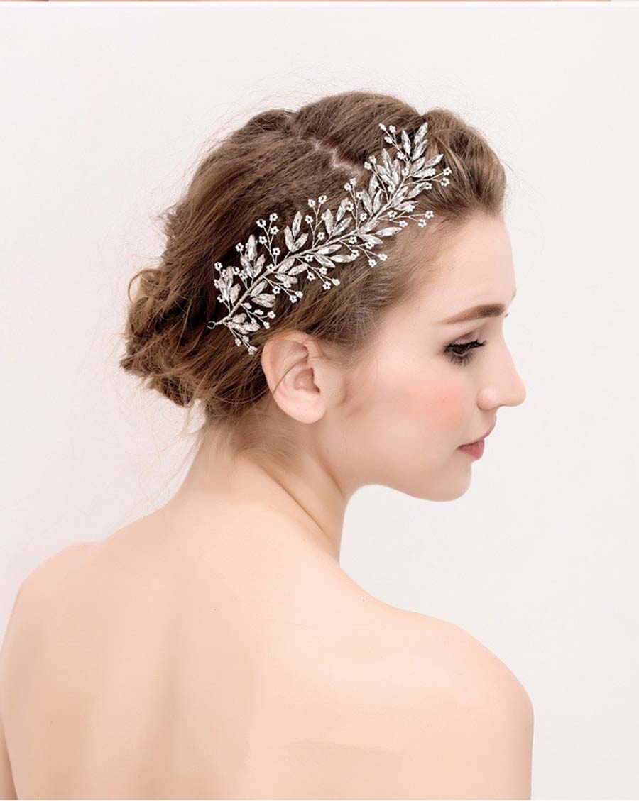花髪飾り結婚式 ウェディング ヘアアクセサリー ピン留めの画像3枚目