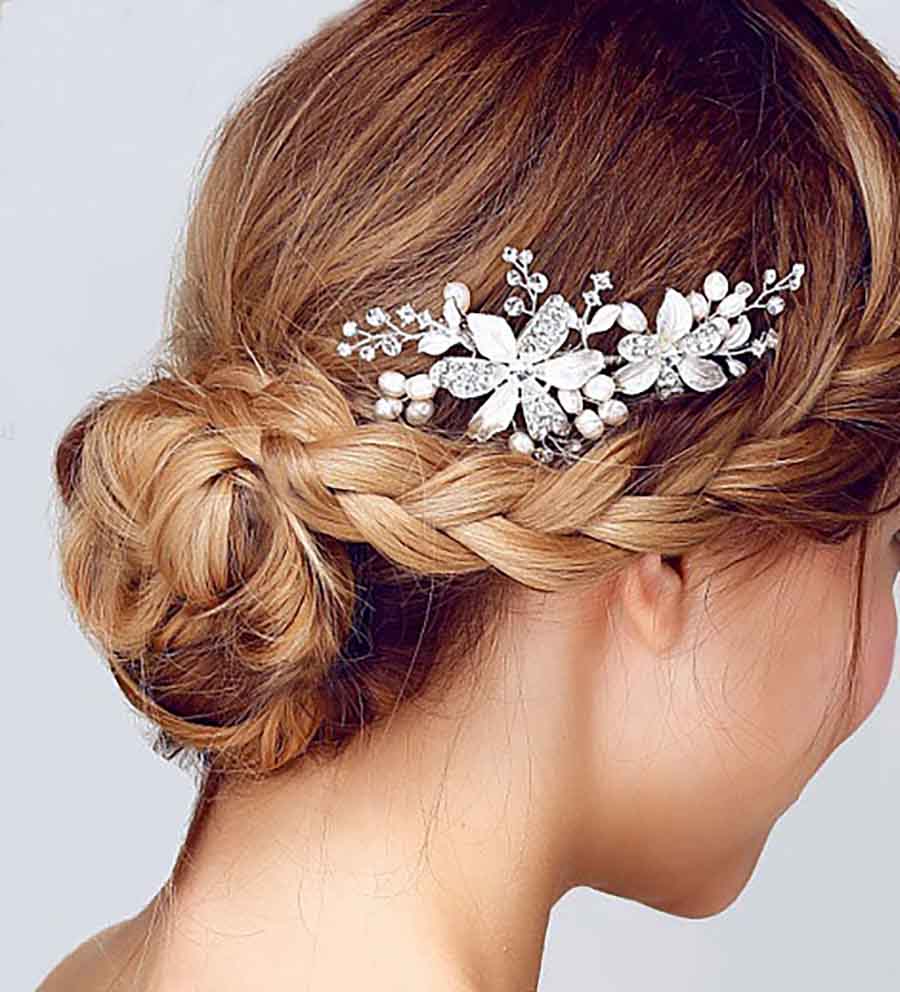 ウェディングヘッドドレス ヘアアクセサリーの画像8枚目