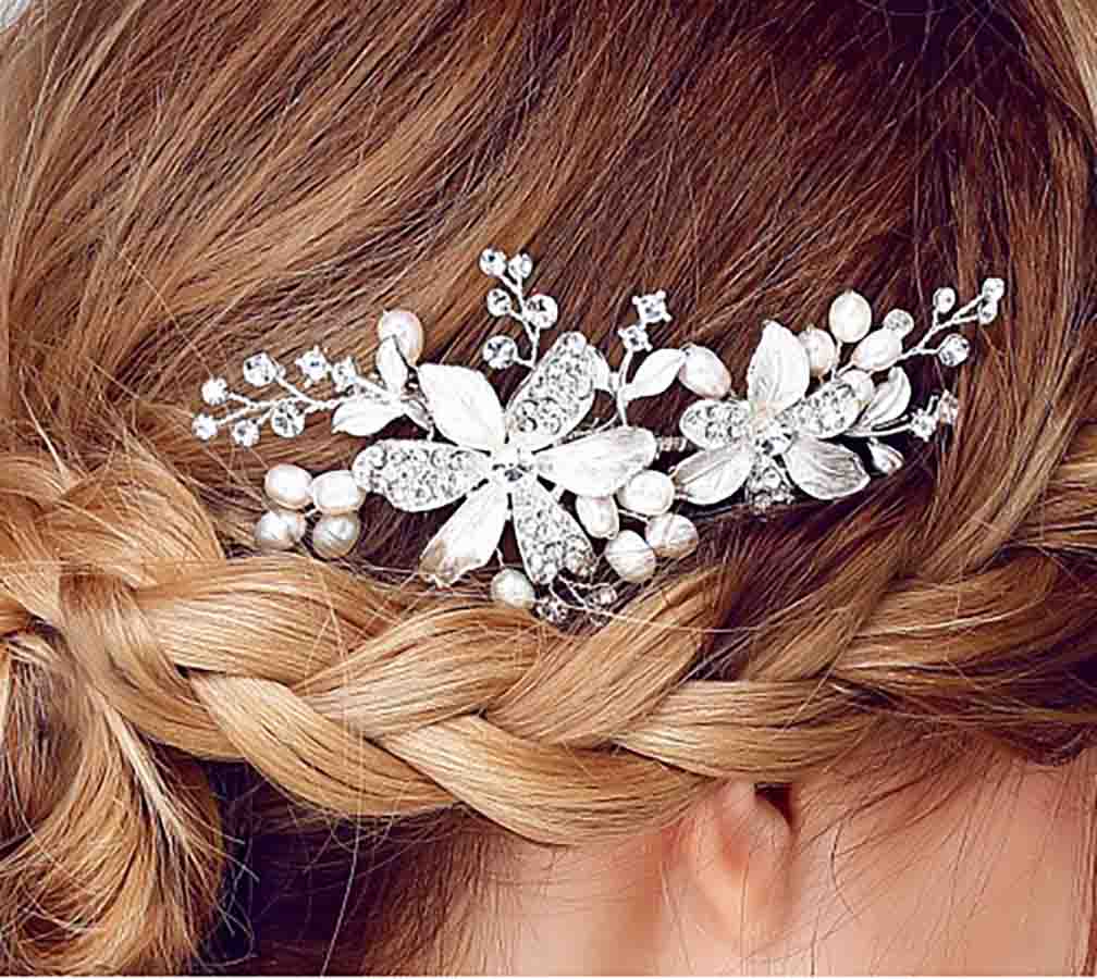 ウェディングヘッドドレス ヘアアクセサリーの画像9枚目