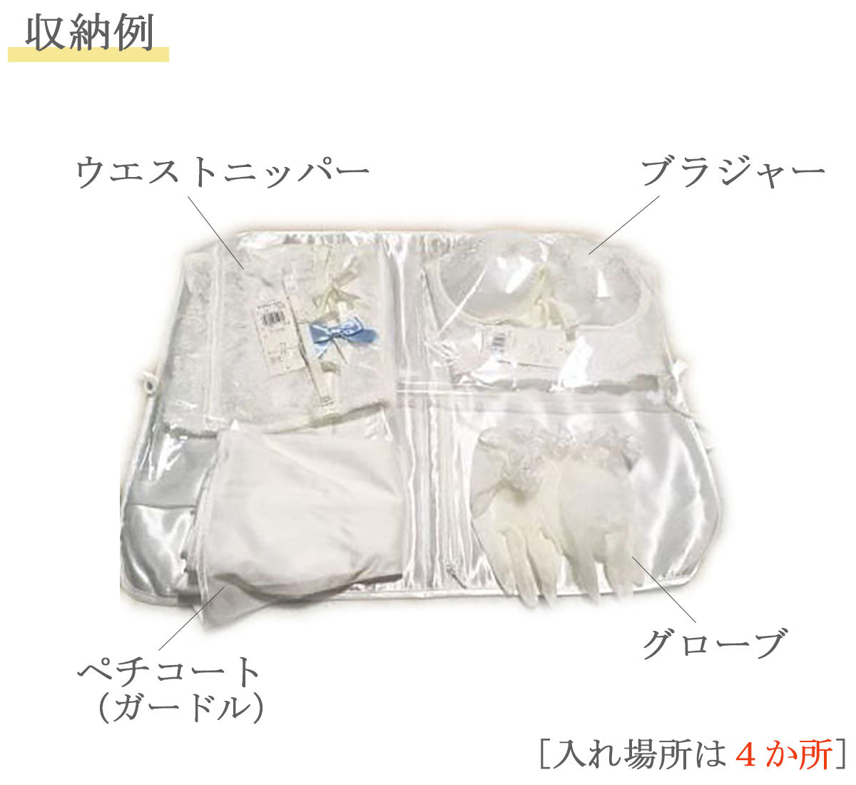 ワコールブライダルインナーケース ランジェリーケースの画像5枚目