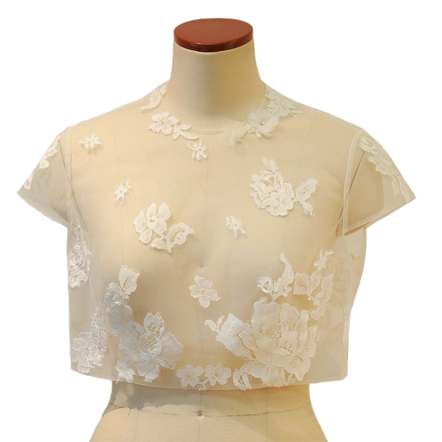 可憐なレースボレロ (後ろ明きタイプ) LLの画像1枚目