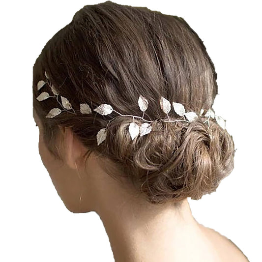 ゴールドリーフのブライダルヘアアクセサリーの画像1枚目
